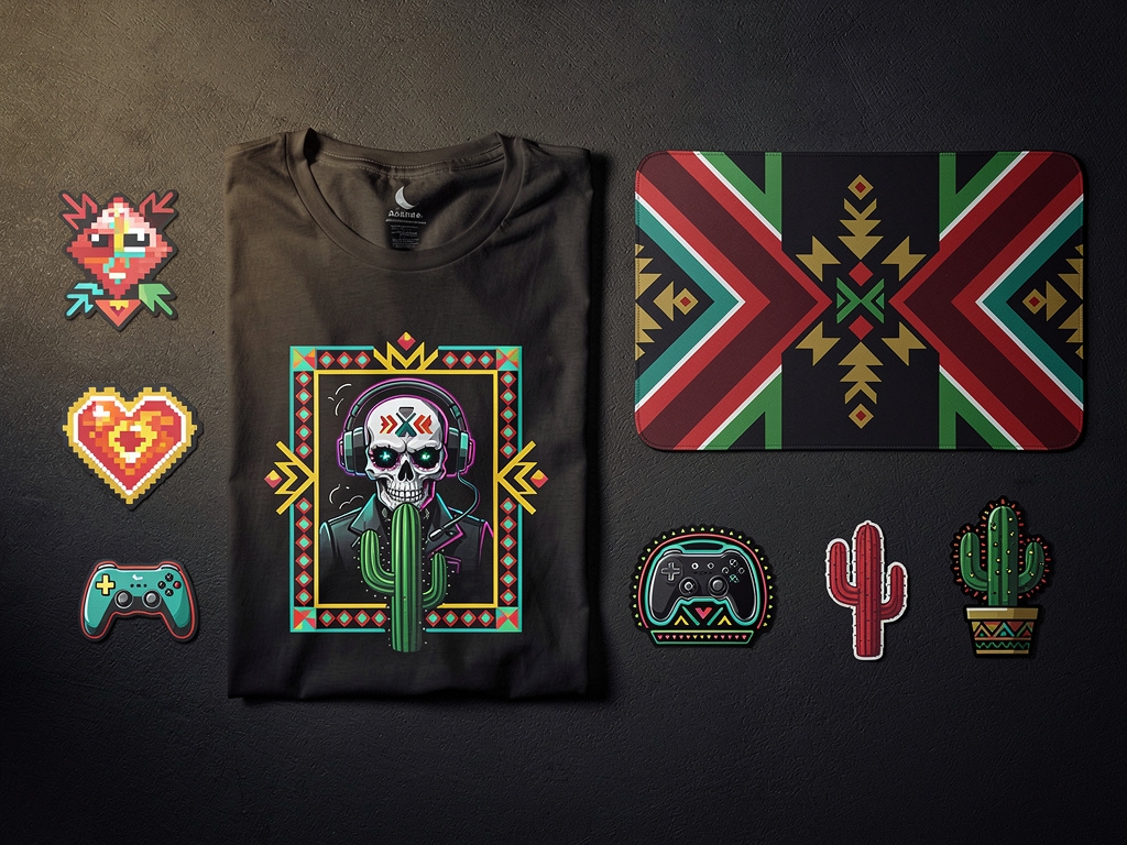 Merchandise de gaming diseñado por artistas mexicanos